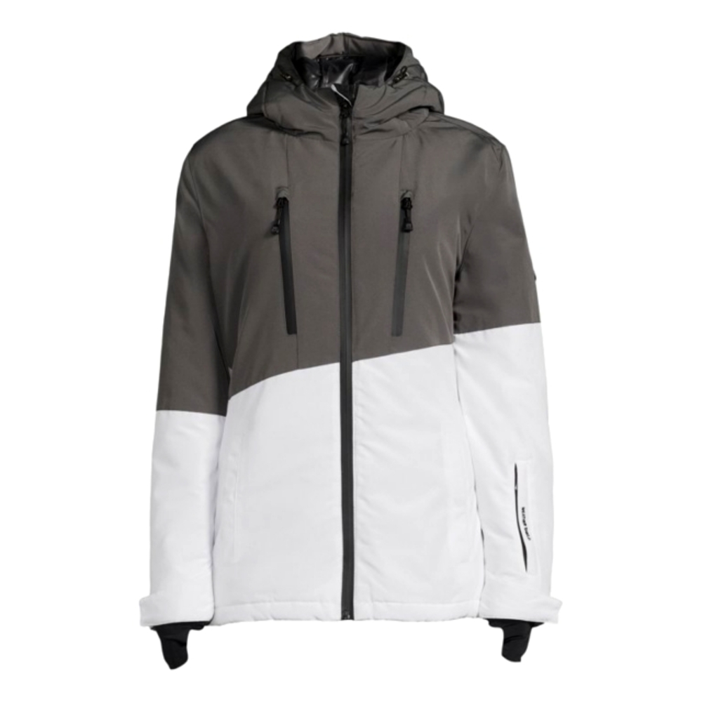 Avalanche Two-Tone Gray and White Ski Jacket